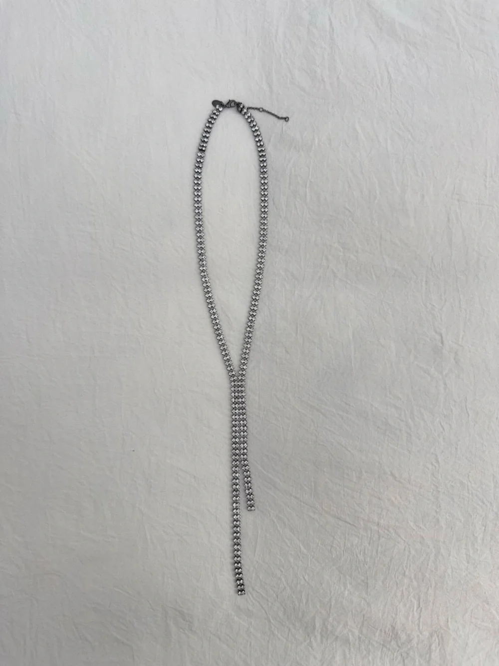Rhinestone Drop Necklace